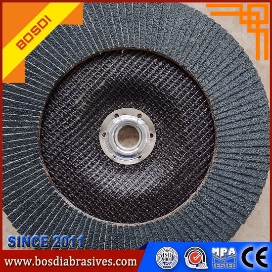 Disco lamellare con tessuto sabbiato ceramico VSM per acciaio inossidabile o altro metallo