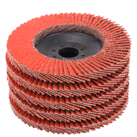 Disco abrasivo lamellare in ceramica con mola per smerigliatrice angolare