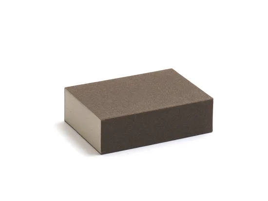 Blocco di spugna abrasiva a secco e a umido con rivestimento in allumina da 4 lati 100X70X25mm