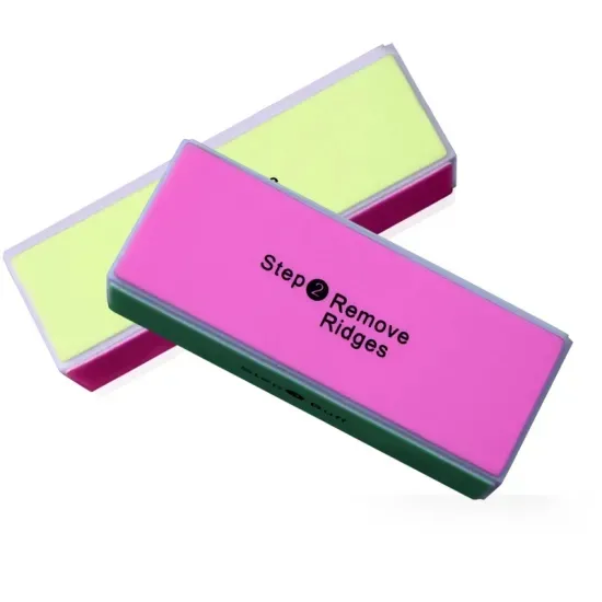 Lime per unghie OEM all'ingrosso Blocco levigante per lucidatura con tampone per unghie in spugna a 4 lati per nail art